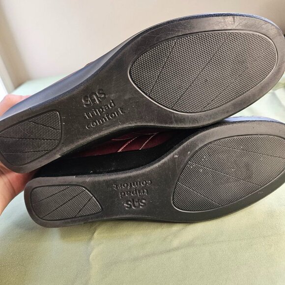 SAS Tripad Comfort Burgundy Leather Dream Shoes Slip-On Women's 10.5 M Width - Picture 15 of 16